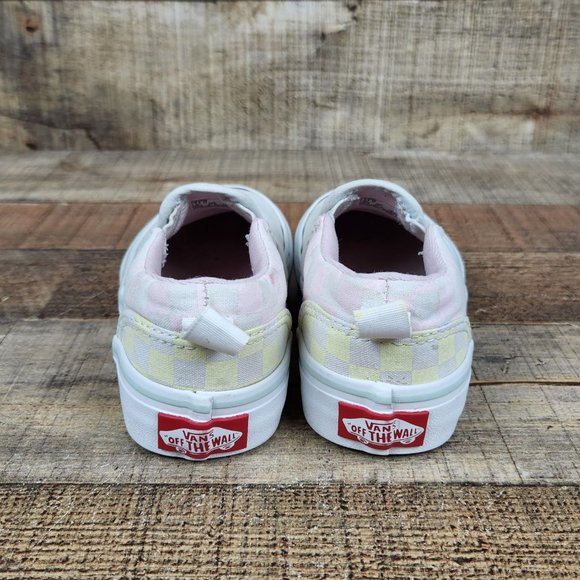 Vans Classic Slip On Checkered Toddler Sz 11 Colorful Casual Sneakers School - Picture 5 of 9